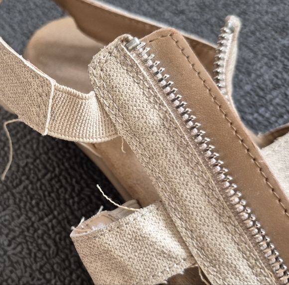 AEROSOLES Tan Sandals with Zipper - Picture 6 of 6